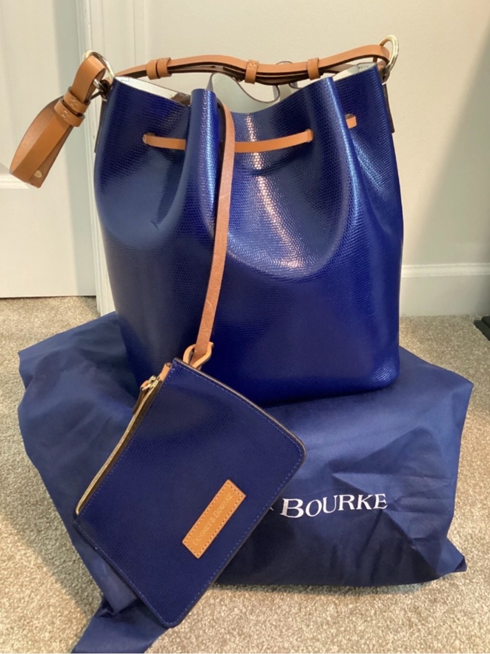 Dooney and Bourke Serena Drawstring Bucket Bag - Picture 3 of 8